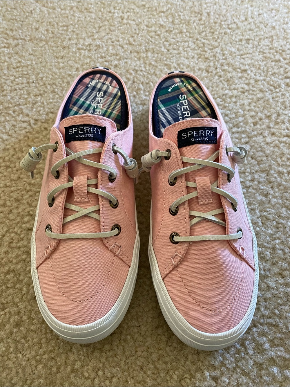 Sperry Pink Canvas Boat Shoe Sneakers